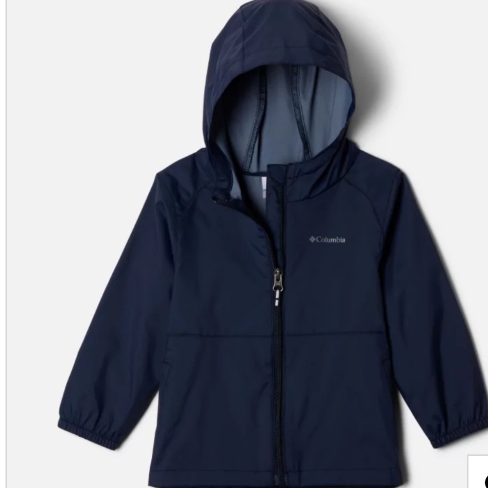 Columbia Black Hooded  Rain Jacket